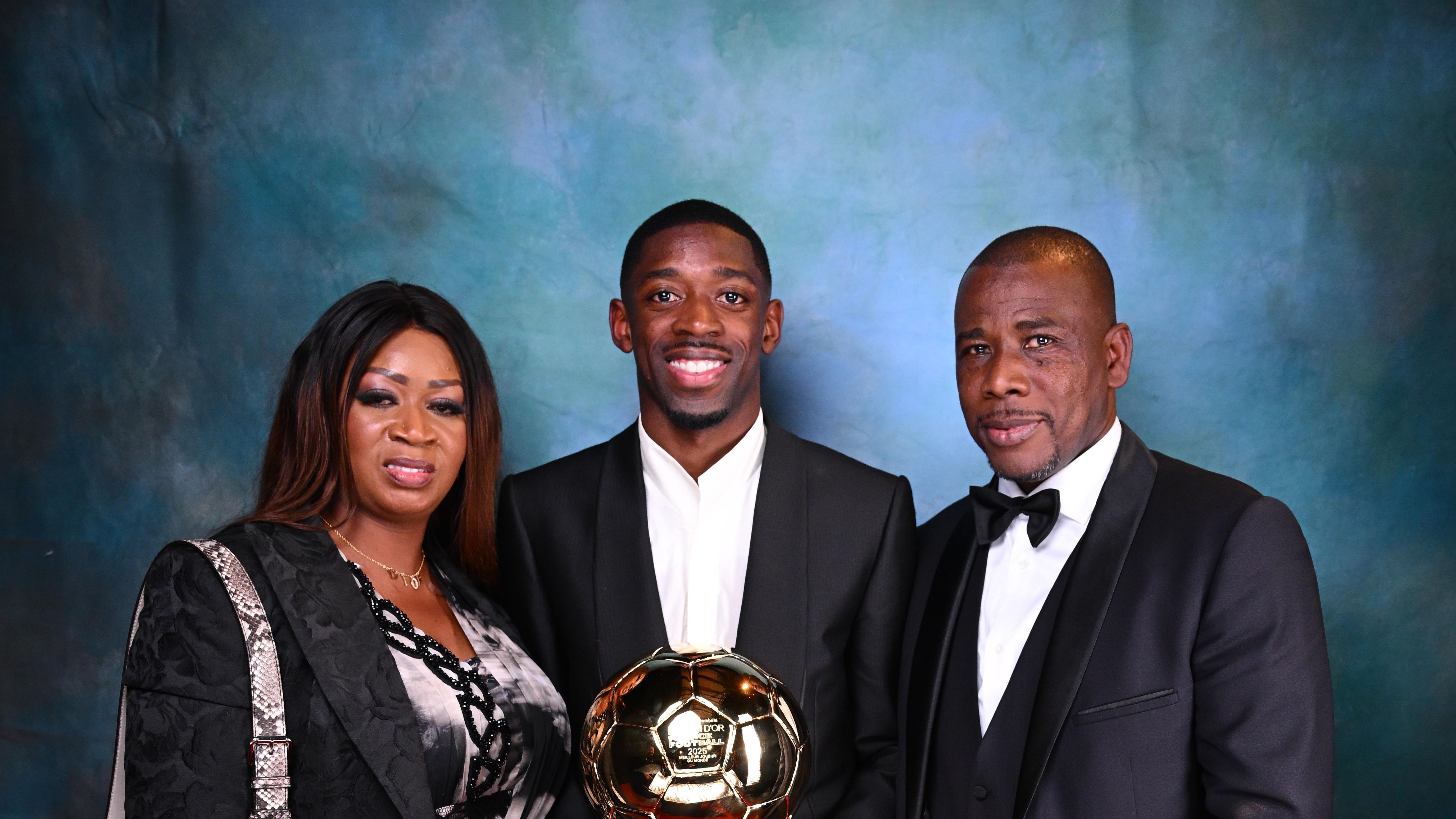 September 22, backstage at the Théâtre du Châtelet with his mother Fatimata and his stepfather.