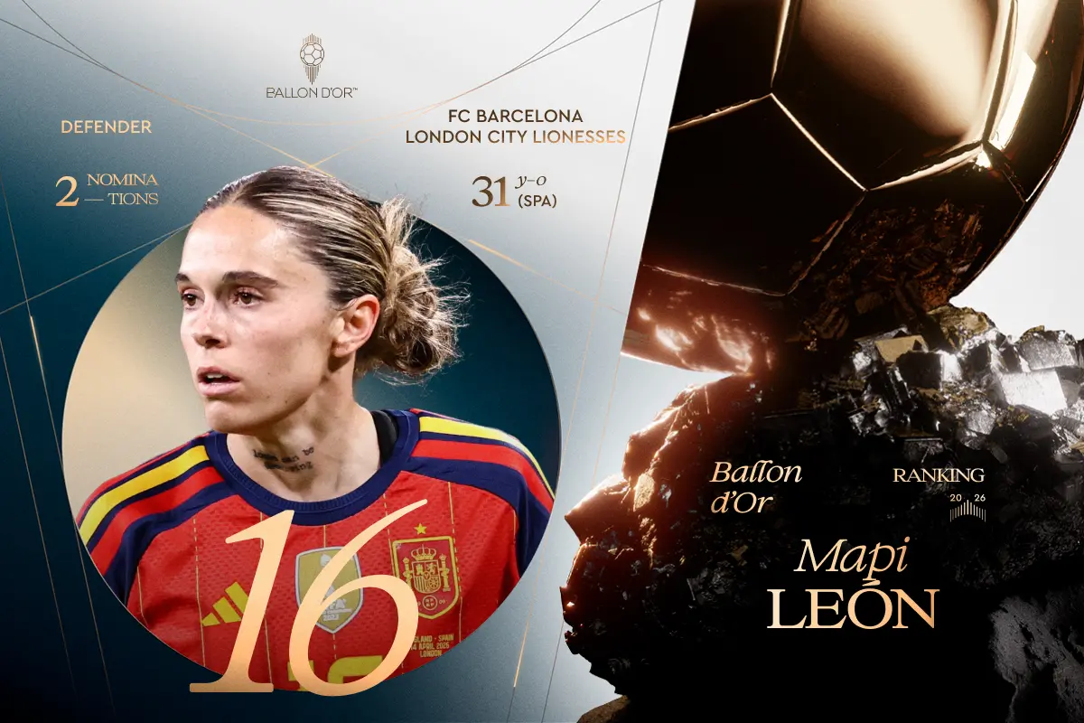 Follow the Ballon d'Or 2026 ceremony and rankings live