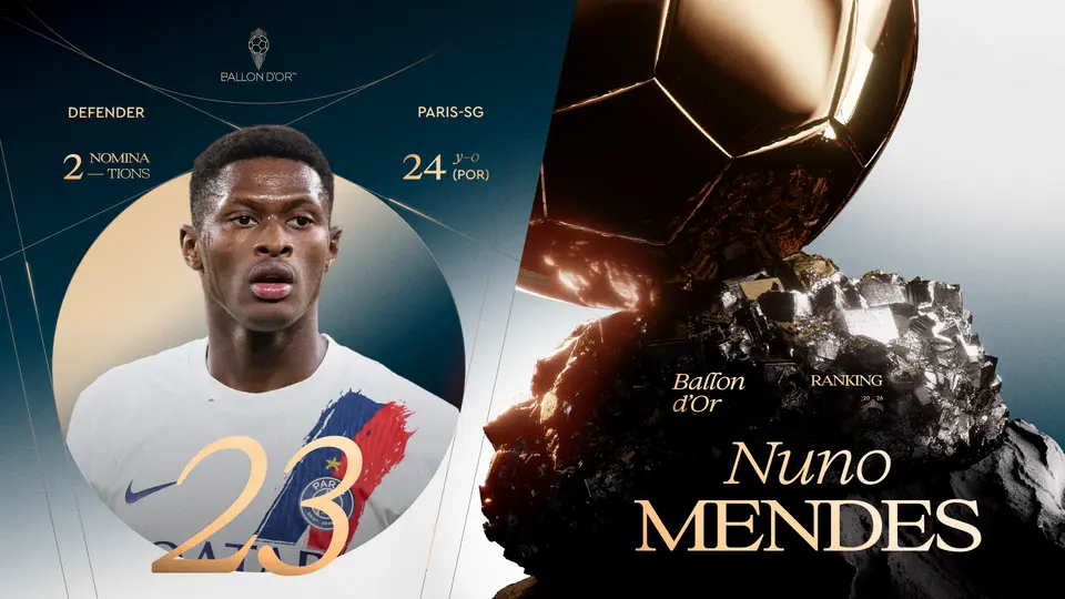 Follow the Ballon d'Or 2026 ceremony and rankings live