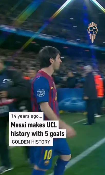 On this day in 2012, Lionel Messi reached the stars