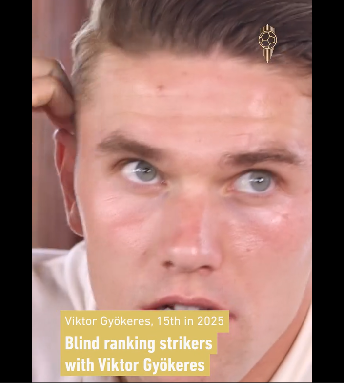 Viktor Gyökeres takes on our blind ranking challenge