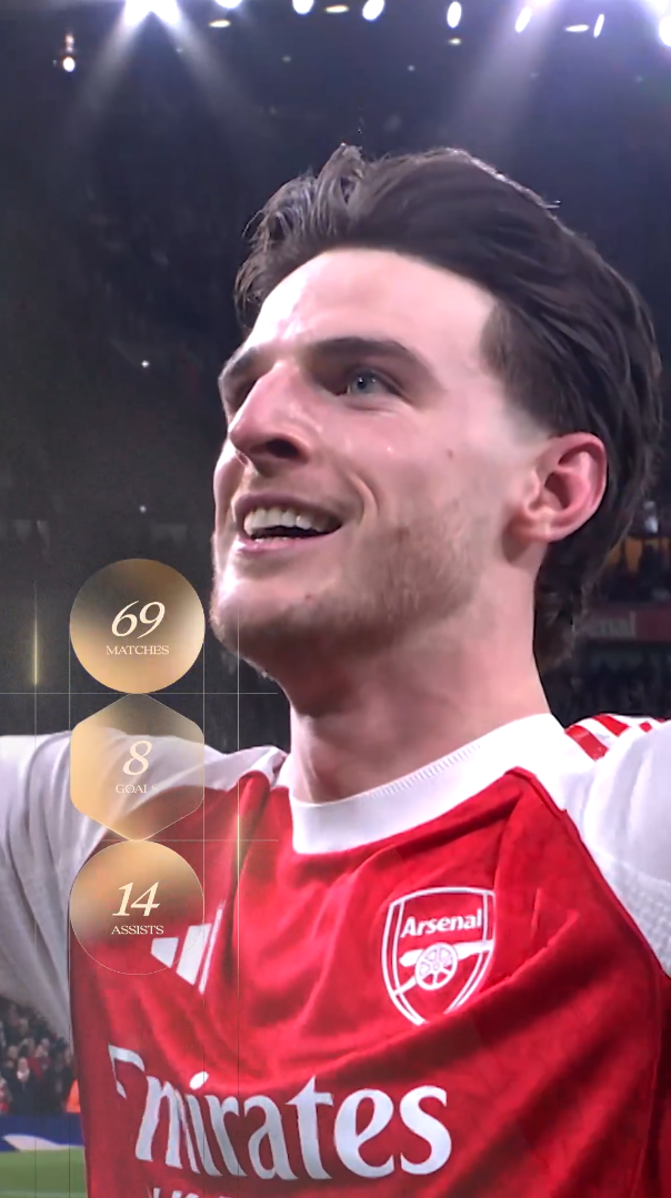 Lo más destacado de Declan Rice en la temporada 25/26