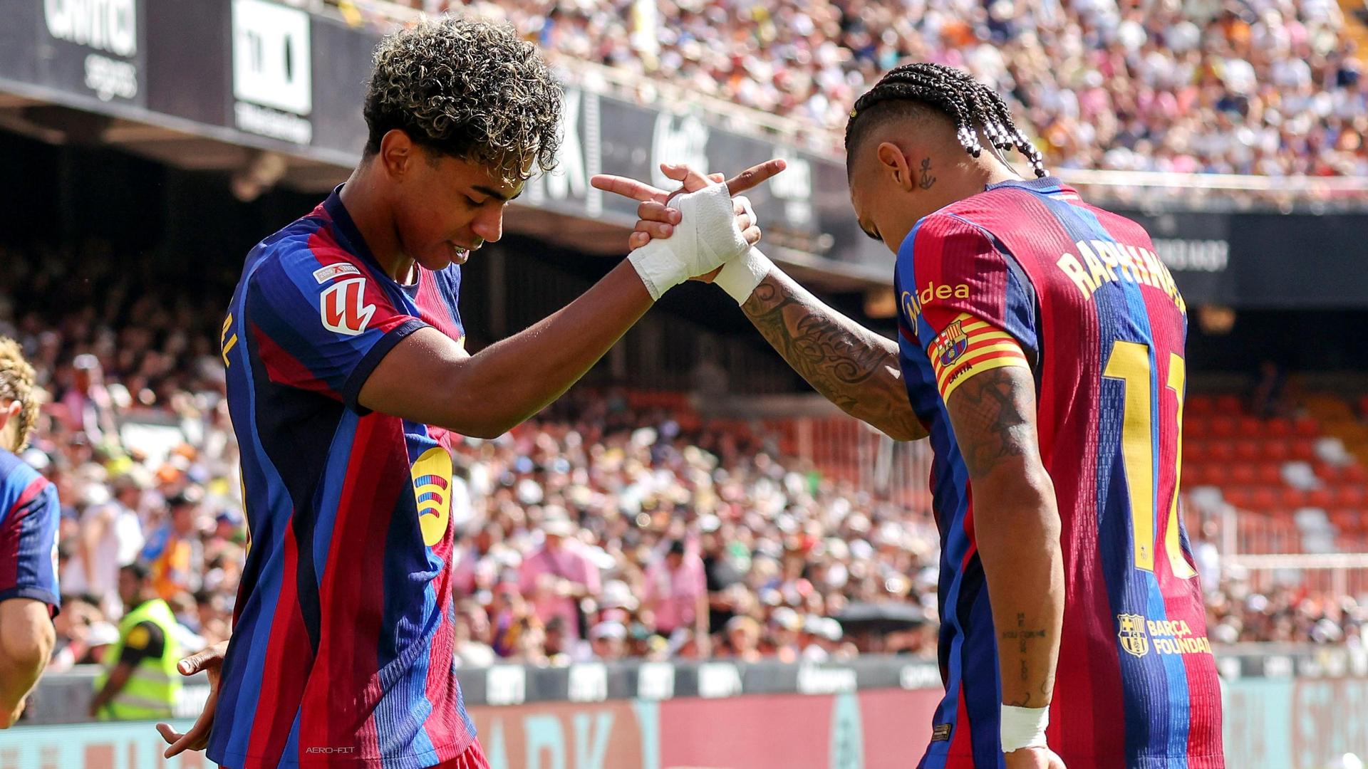 Raphinha y Lamine Yamal superan marcas de Messi y hacen historia en el Barcelona