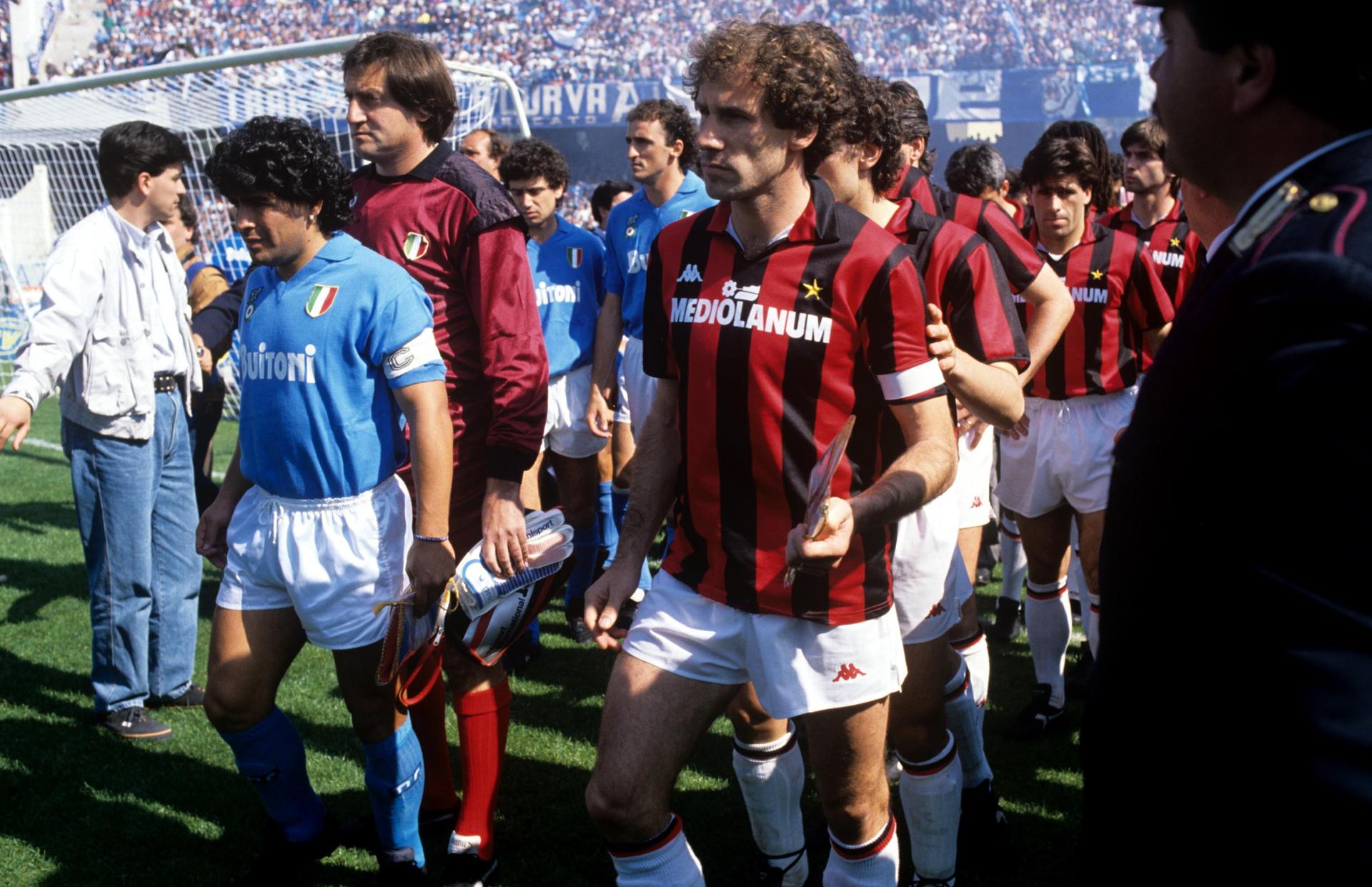 Franco Baresi, en el AC Milan / PRESSESPORTS