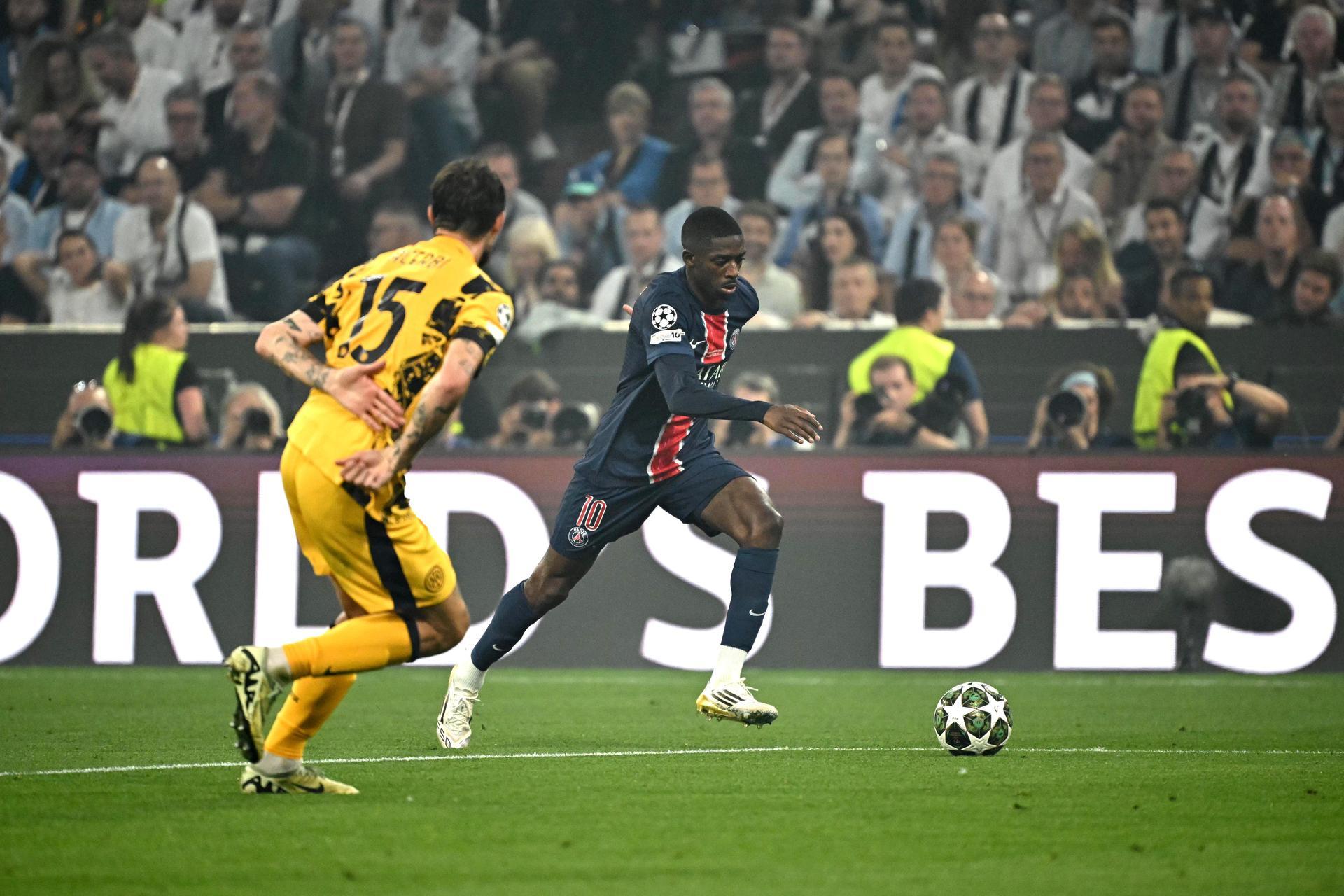 Le 31 mai, finale de la Ligue des champions contre l'Inter (5-0), point d'orgue d'une campagne européenne au cours de laquelle Dembélé s'est montré décisif à chaque match, dès le match retour des huitièmes de finale à Anfield.