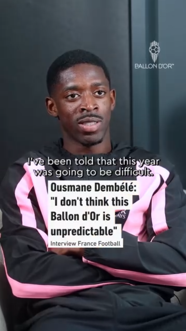 Dembélé: “Não acho que este Ballon d’Or seja imprevisível”