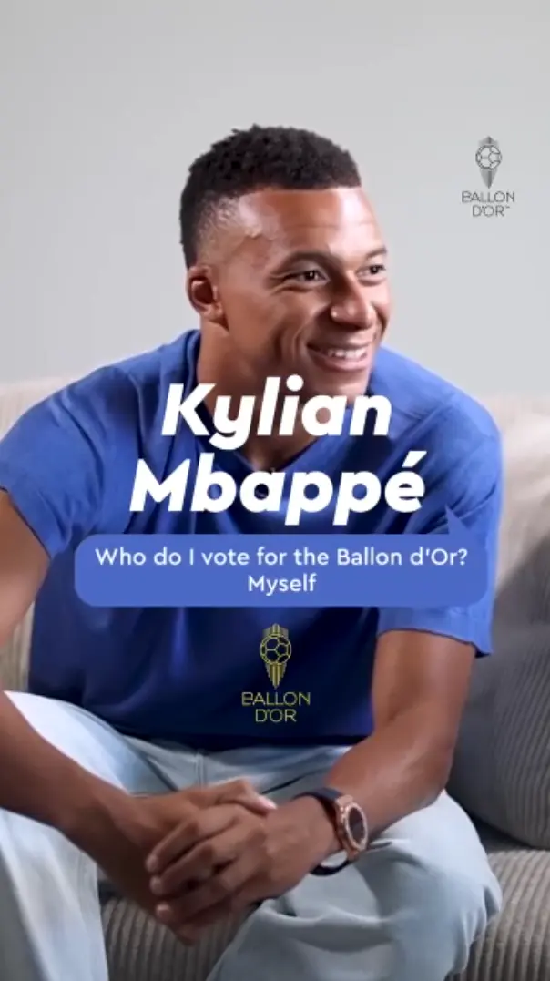 Mbappé: «Em quem voto ? Em mim mesmo»