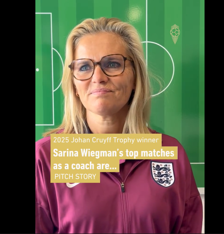 Uma vida de lembranças – Sarina Wiegman, Johan Cruyff 2025