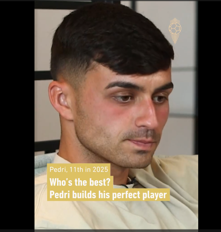 Pedri monta o seu jogador de futebol ideal.