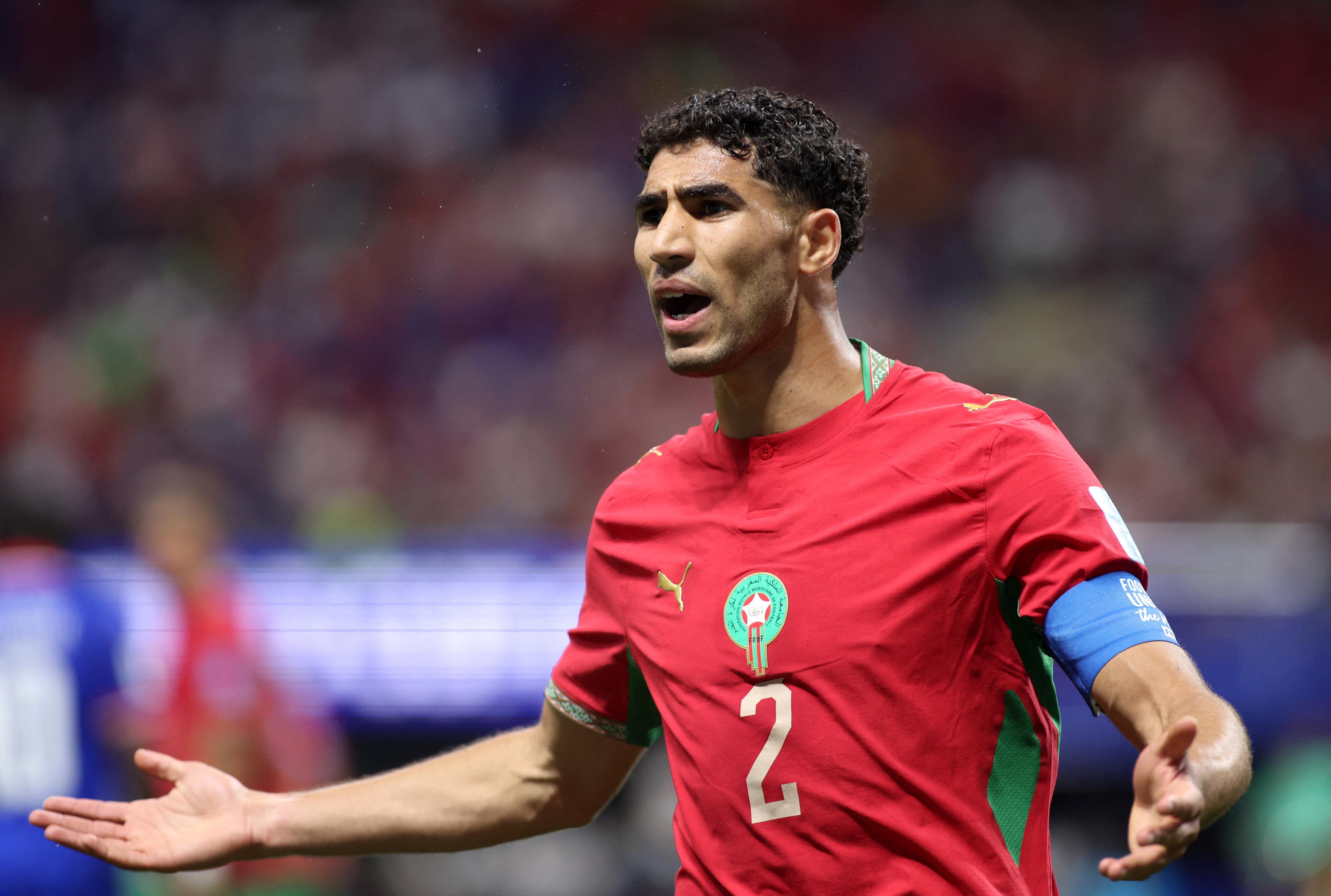 Qual foi o duplo recorde histórico que Achraf Hakimi alcançou na Copa do Mundo?