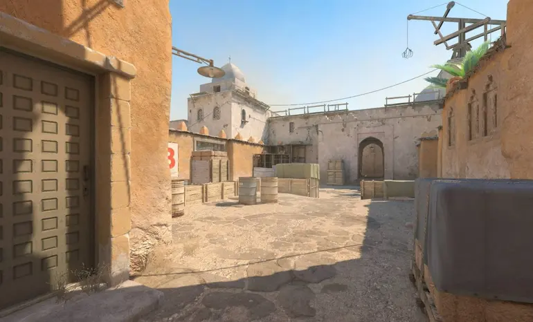 B site на CS2 картата Dust 2