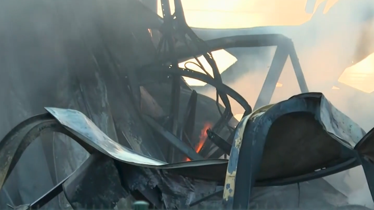 Пожар в склад за фолио в София