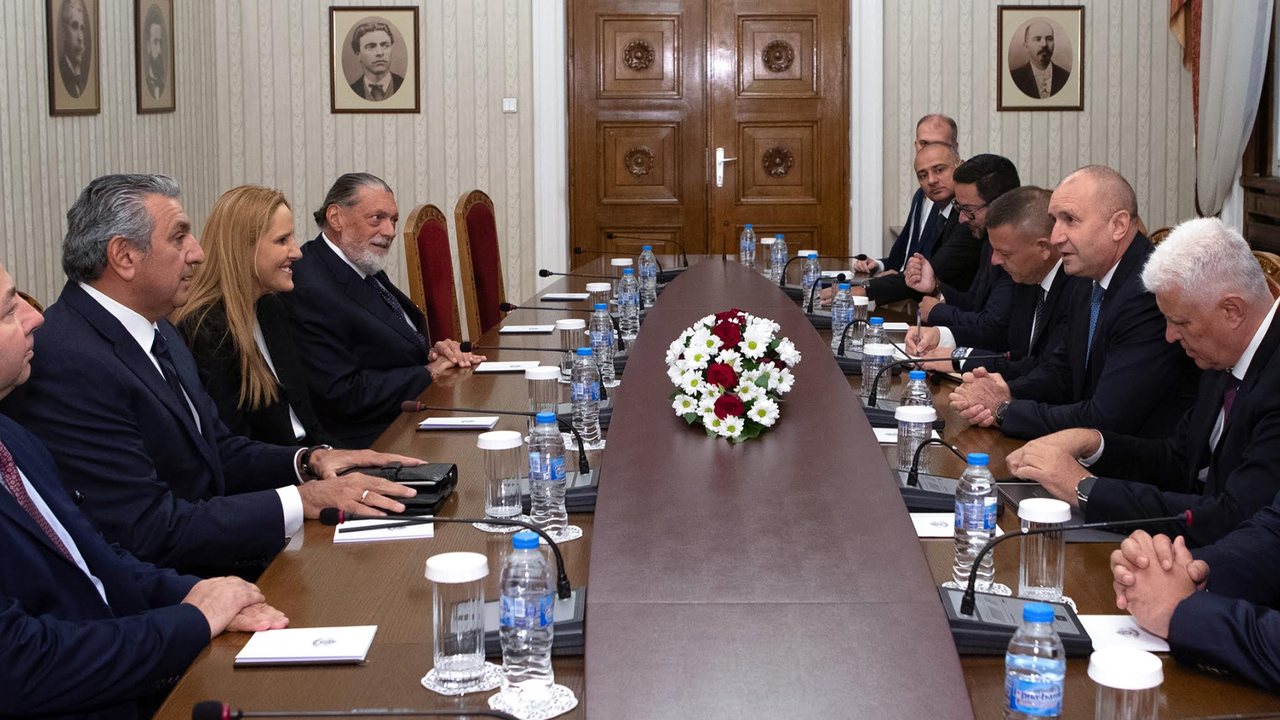 Президентът Радев разговаря с ръководството на турската компания BGN