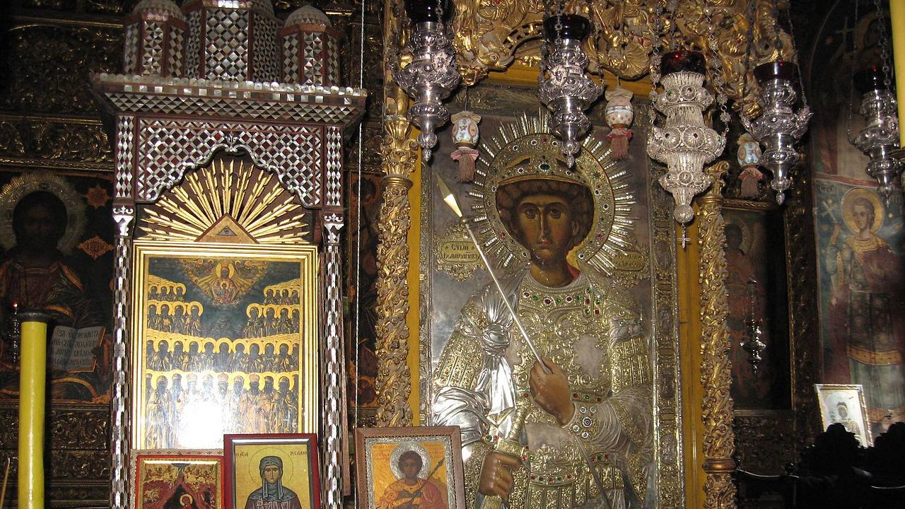 Почит към свети Георги отдадоха и в Зографския манастир
