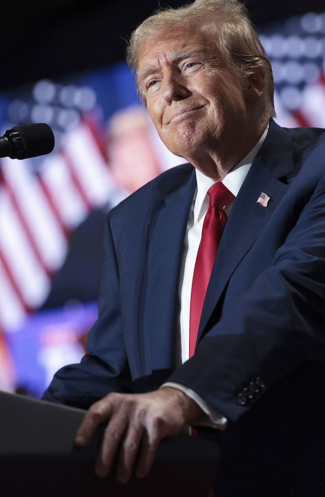 По време на среща с журналисти президентът на САЩ Доналд