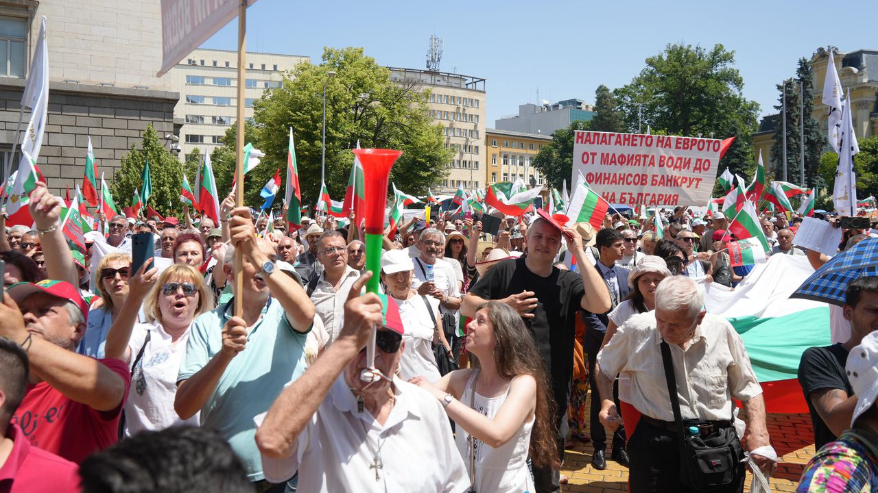Приключи демонстрацията срещу въвеждането на единната европейска валута и в