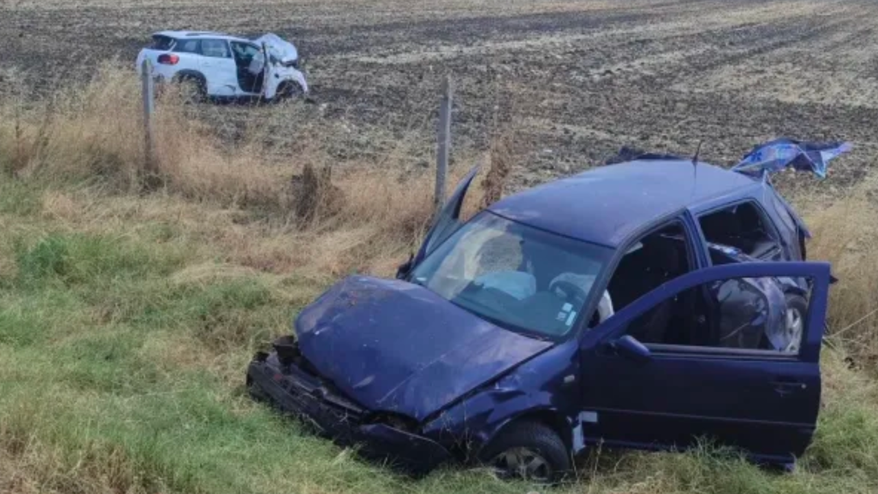 Катастрофа на АМ „Тракия“, две коли изхвърчаха в нива