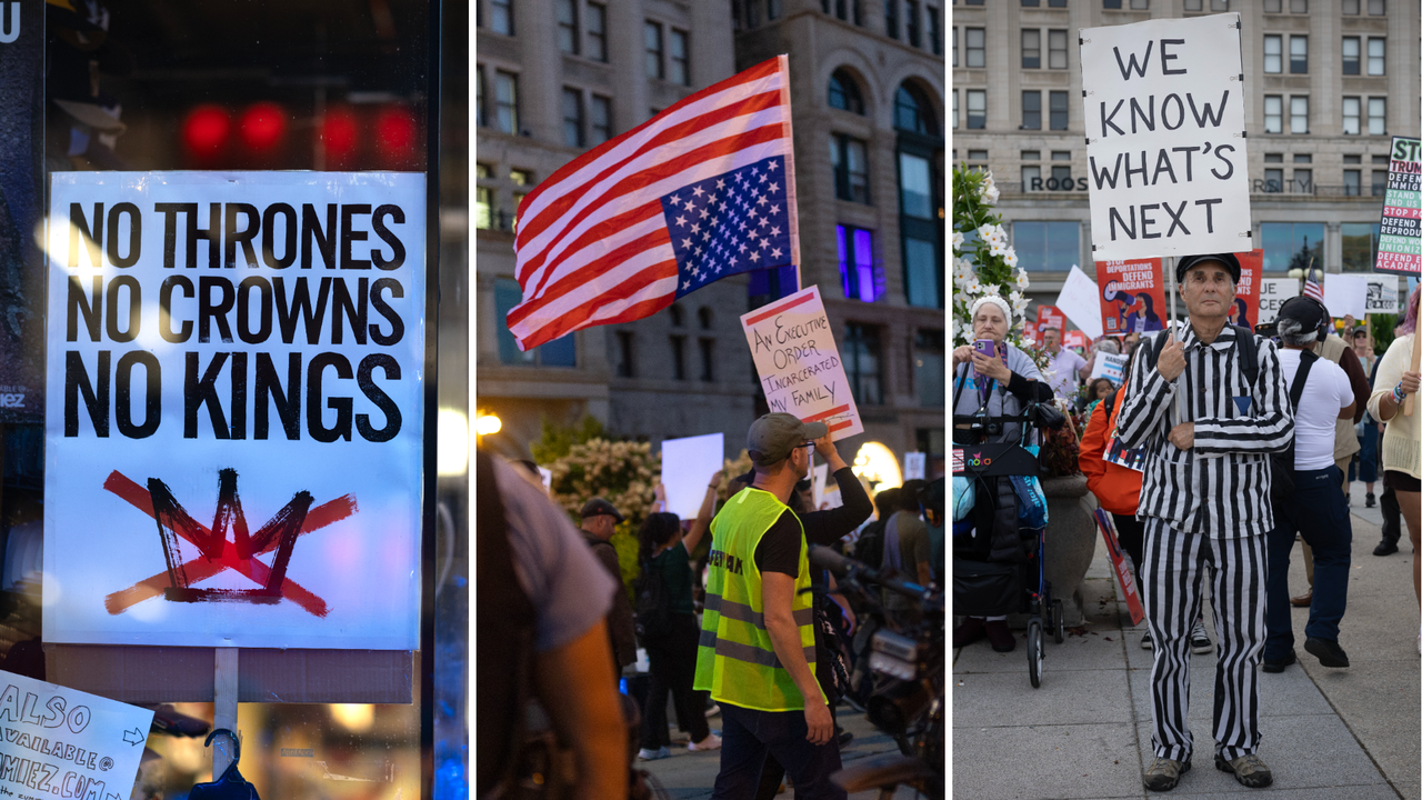 Протестиращи скандираха Тръмп е Хитлер на нашето време!“, докато той