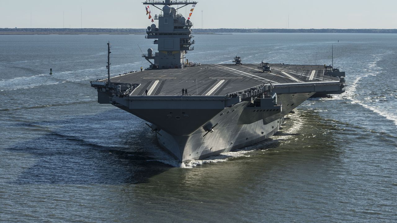 Американският самолетоносач "Джералд Форд" навлезе във водите на Латинска Америка