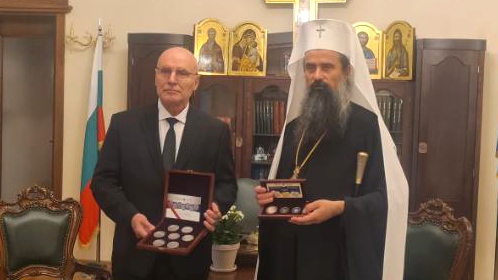 Управителят на БНБ се срещна с патриарх Даниил