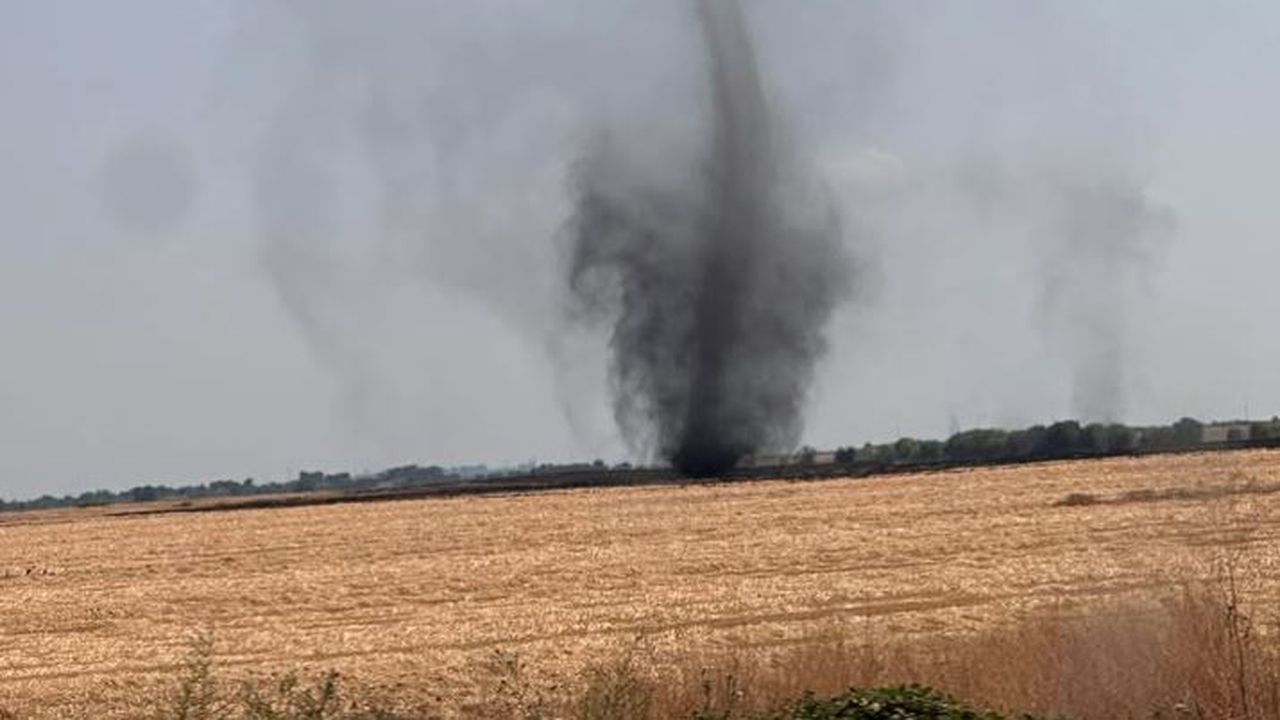 Прашен дявол вилня на магистрала "Тракия"