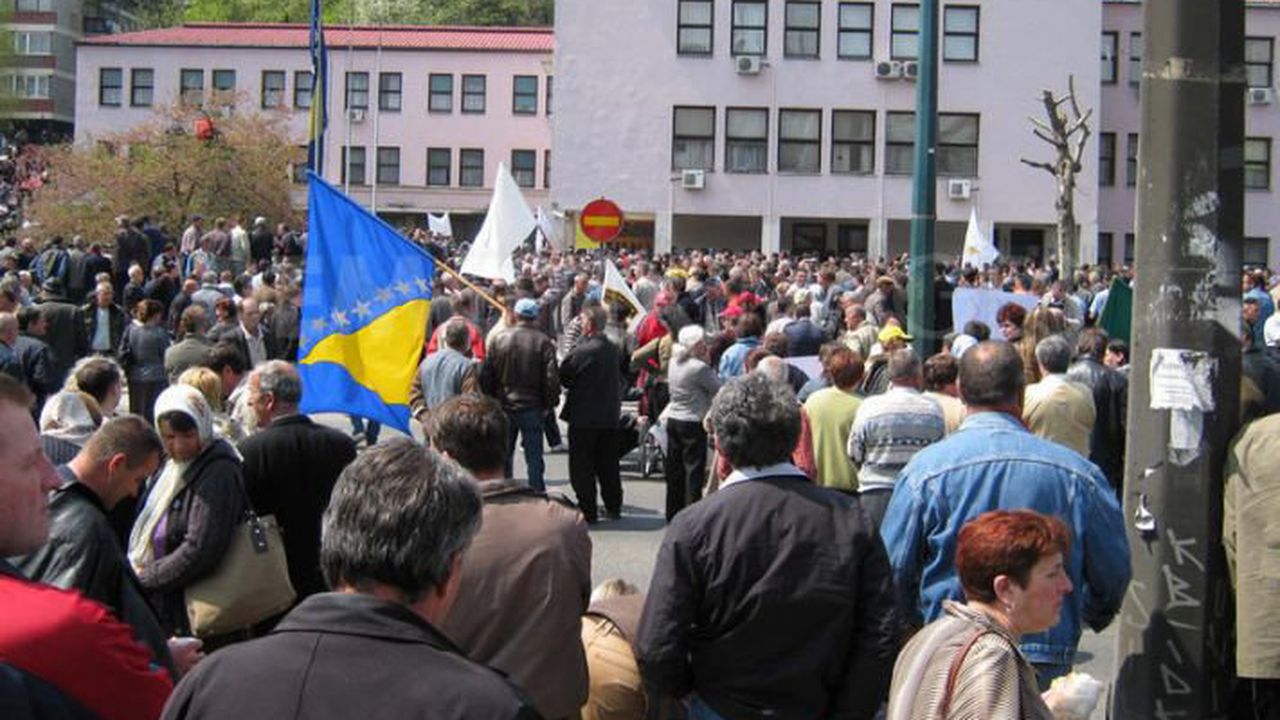 Протестна демонстрация в Сараево