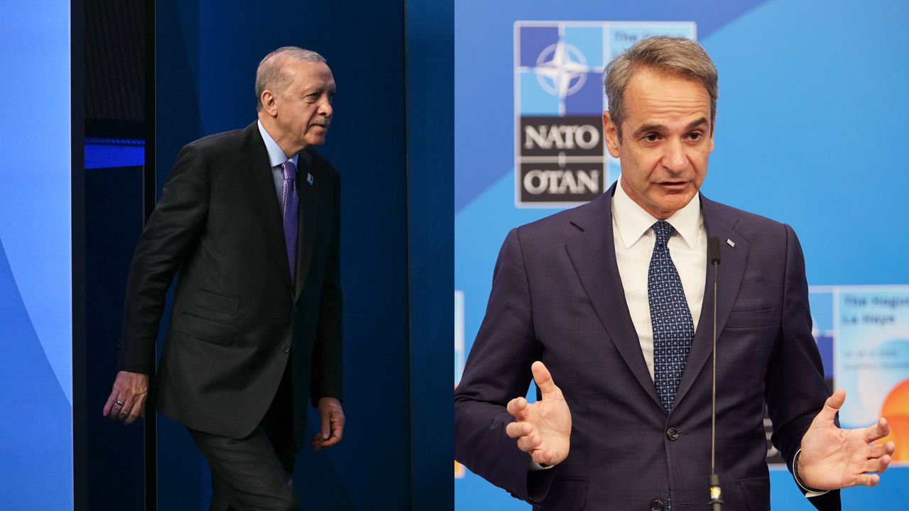 Срещата между турския президент Реджеп Ердоган и гръцкия министър-председател ,