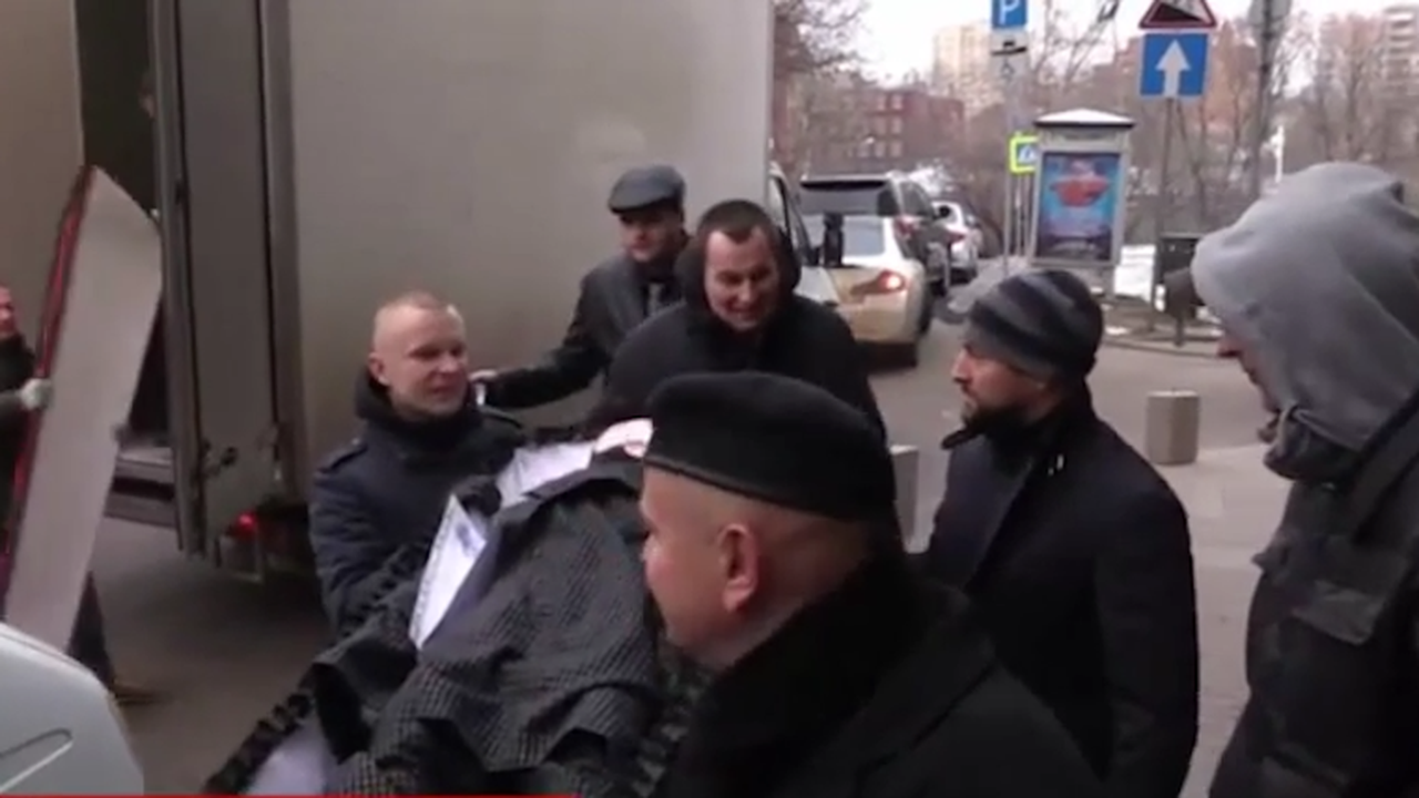 "Погребаха" Ердоган в Москва (видео)