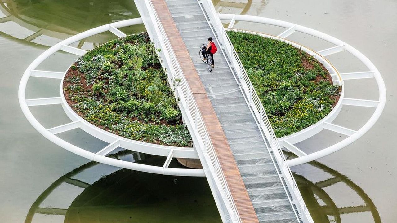 Мост за 5 млн. долара, вдъхновен от водните лилии