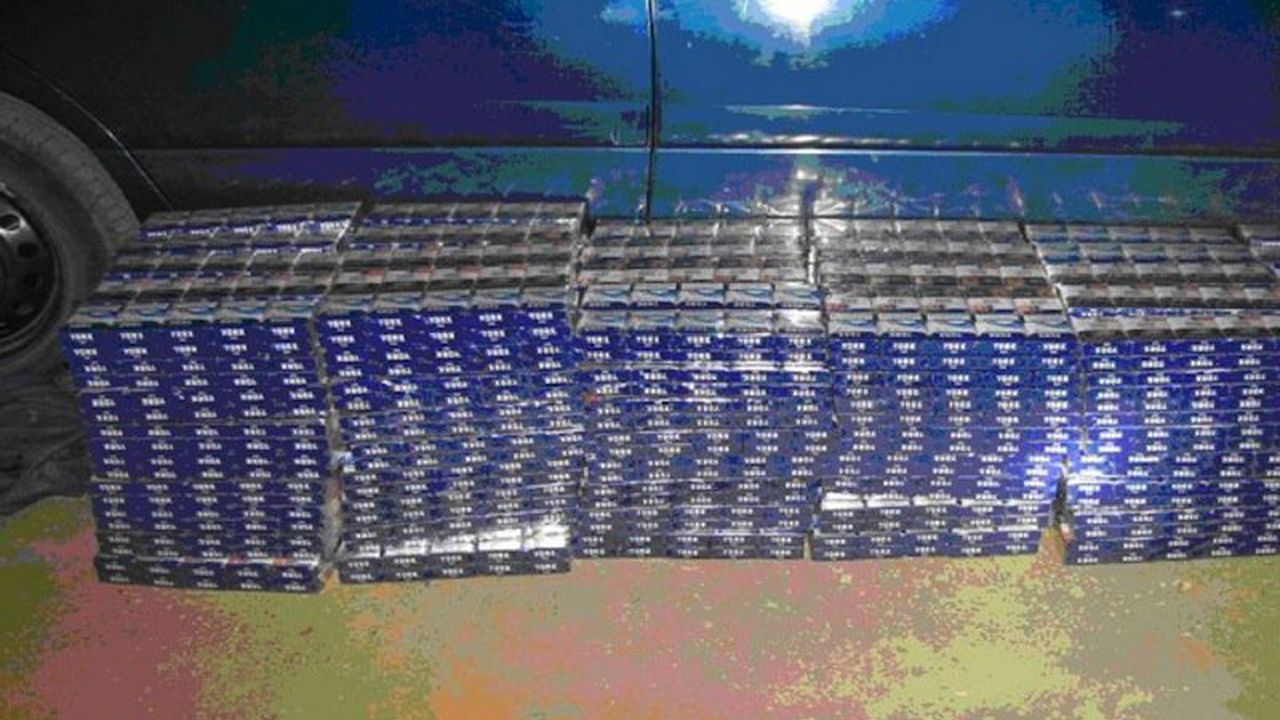 67 000 къса контрабандни цигари иззеха гранични полицаи (снимки)