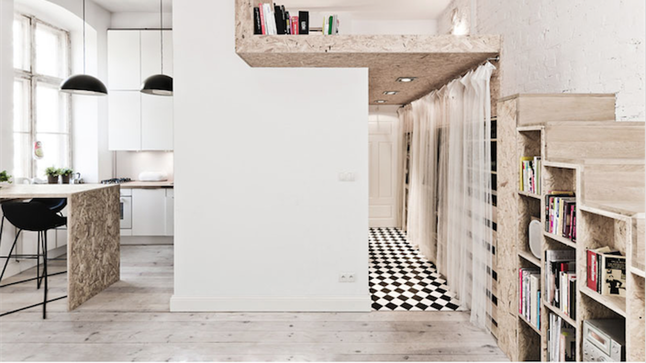 Този апартамент е с площ от едва 30 кв. метра