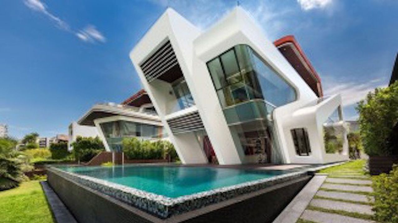 Футуристична вила в Сингапур