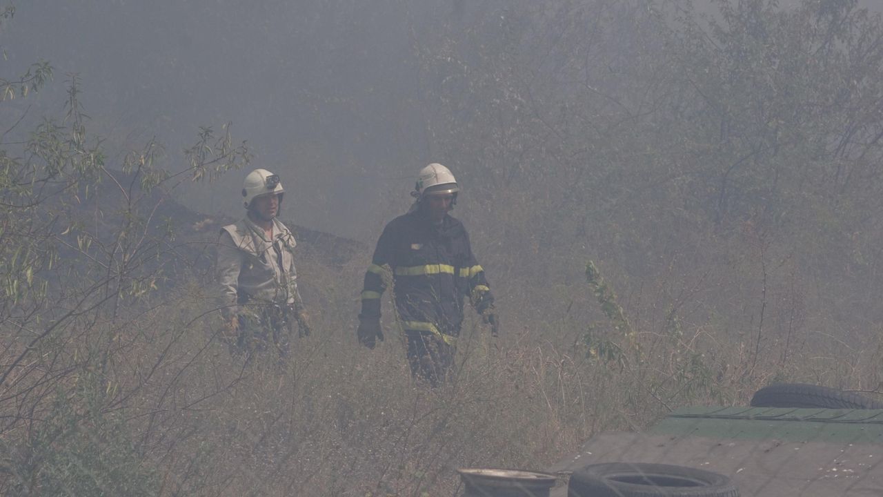 Пожар гори между Стралджа и пътен възел Петолъчката. Огънят е