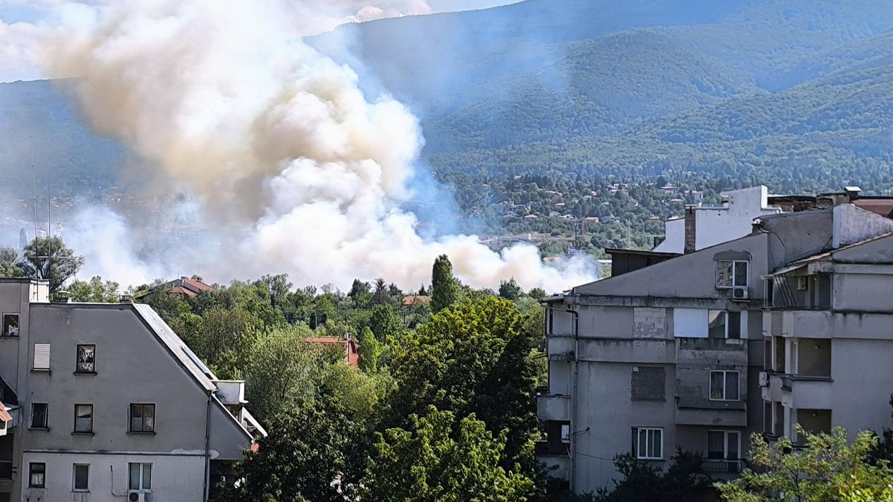 Пожар гори в квартал Кръстова вада в София, съобщиха за