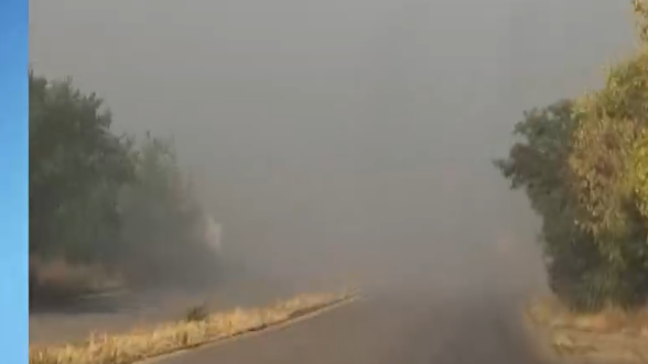 Пети ден след пожара в бившата рафинерия Плама“ край Плевен