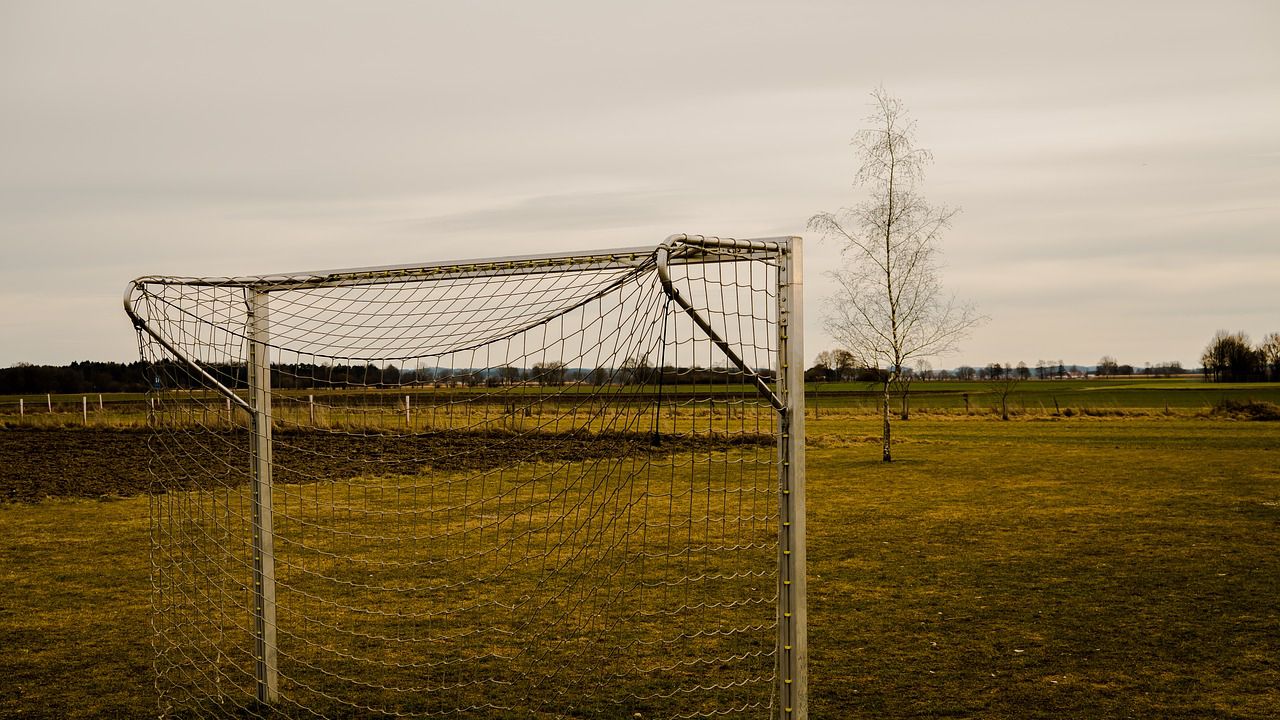 Футболна врата премаза дете