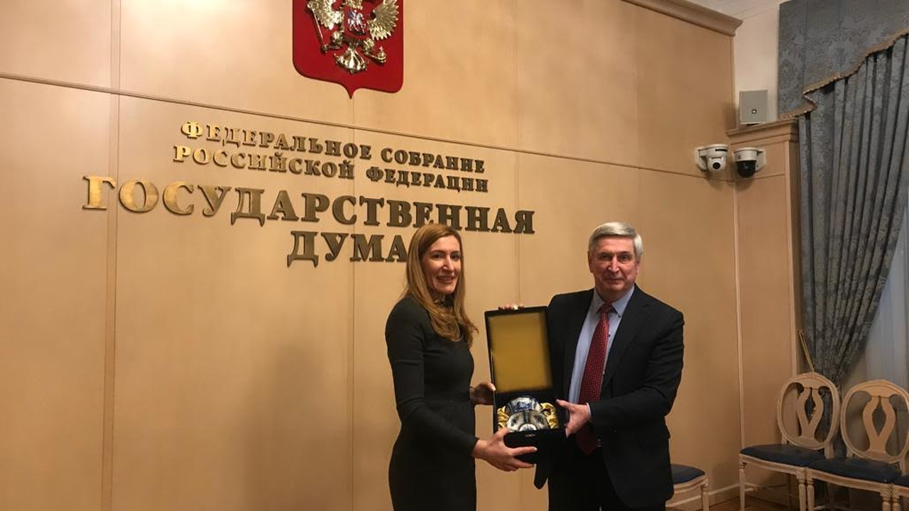 Ангелкова проведе работна среща с първия зам.-председател на руската Държавна Дума Иван Мелников