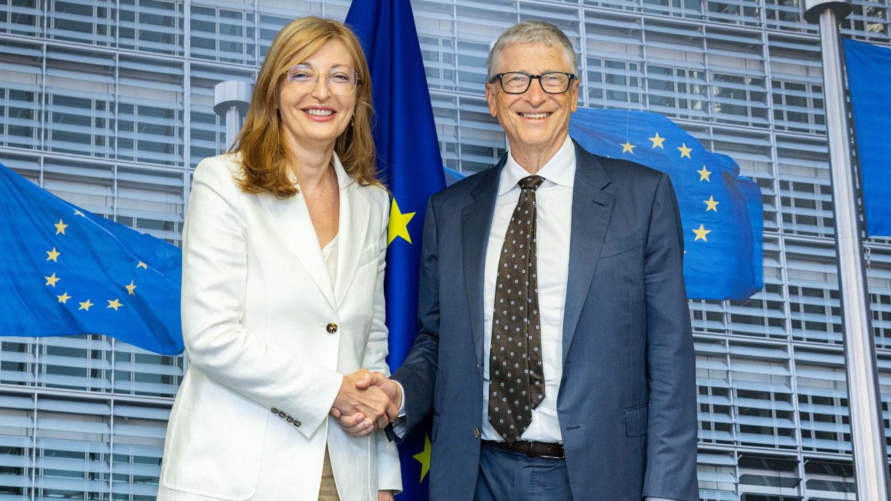 Екатерина Захариева се срещна с Бил Гейтс