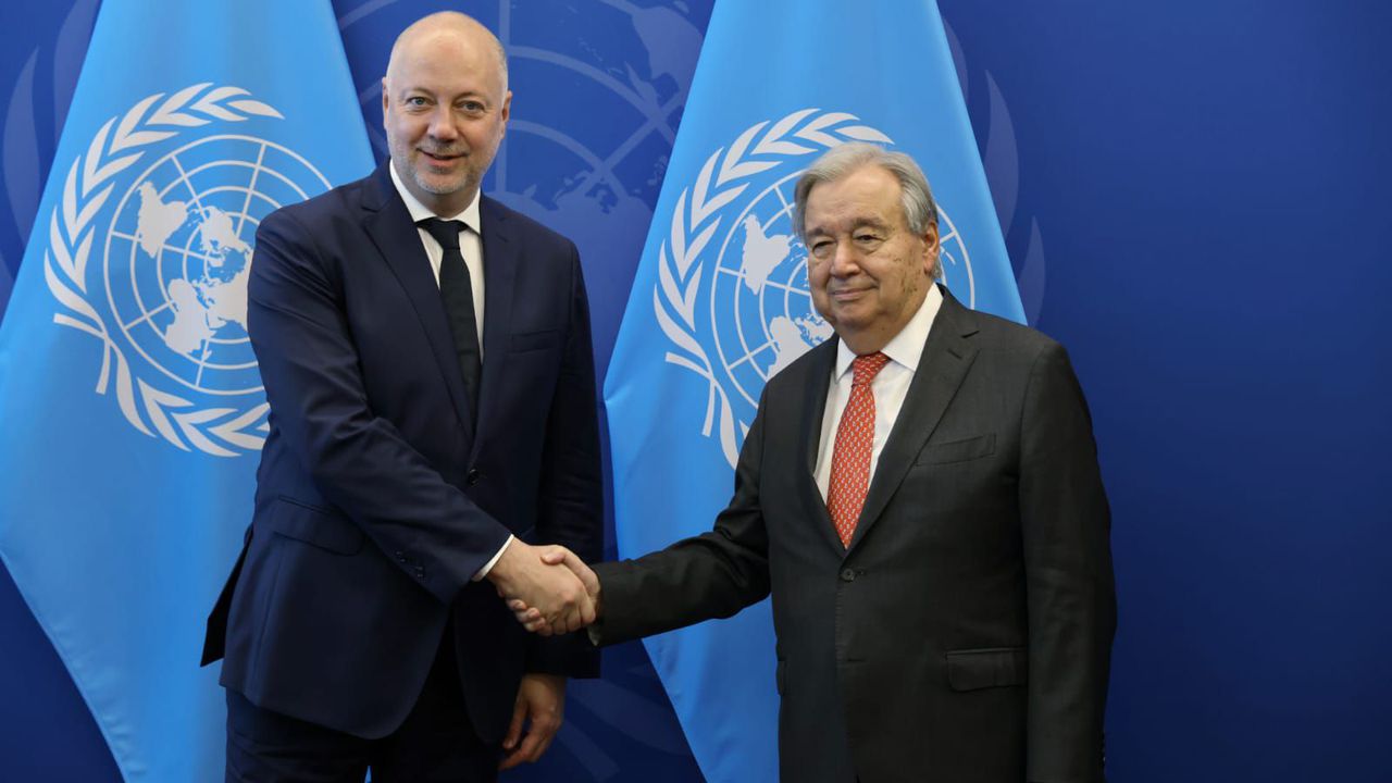 Желязков разговаря с генералния секретар на ООН Антонио Гутериш