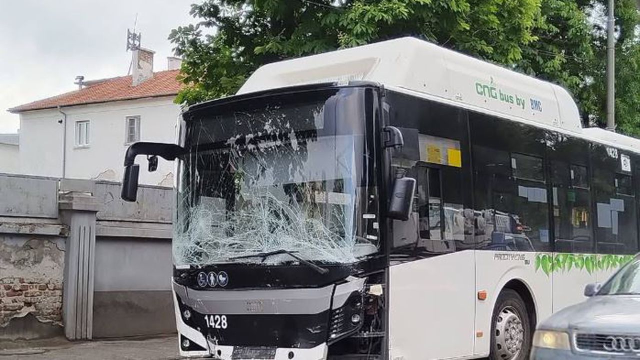 Спирачките на автобуса, който помете кола в София, са отказали