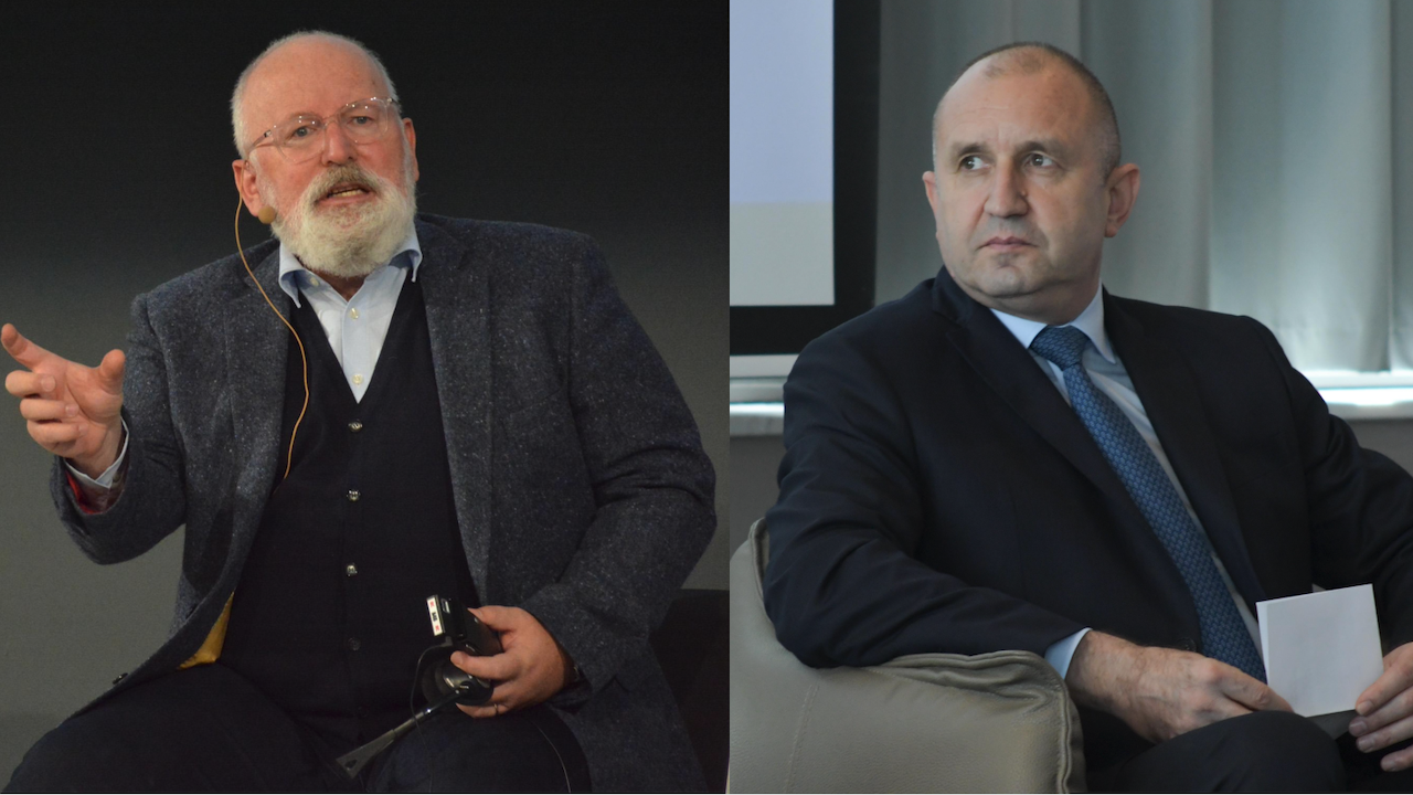 Президентът Радев разговаря с Франс Тимерманс