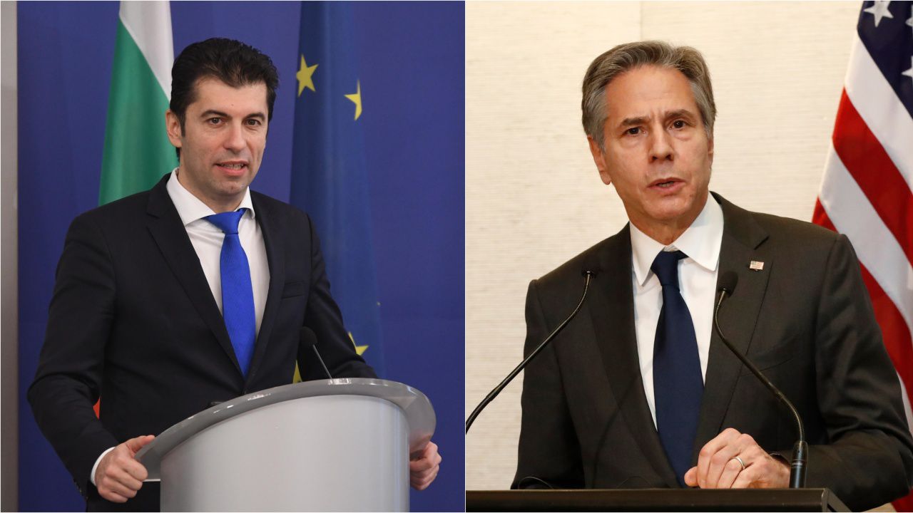 Премиерът Петков провежда разговор с държавния секретар Антъни Блинкен