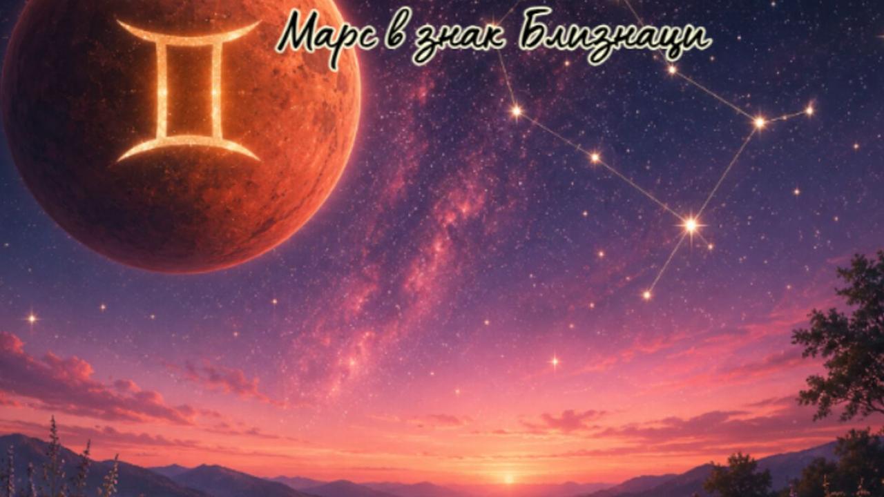 На 28 юни червената планета Марс, символ на действие, енергия