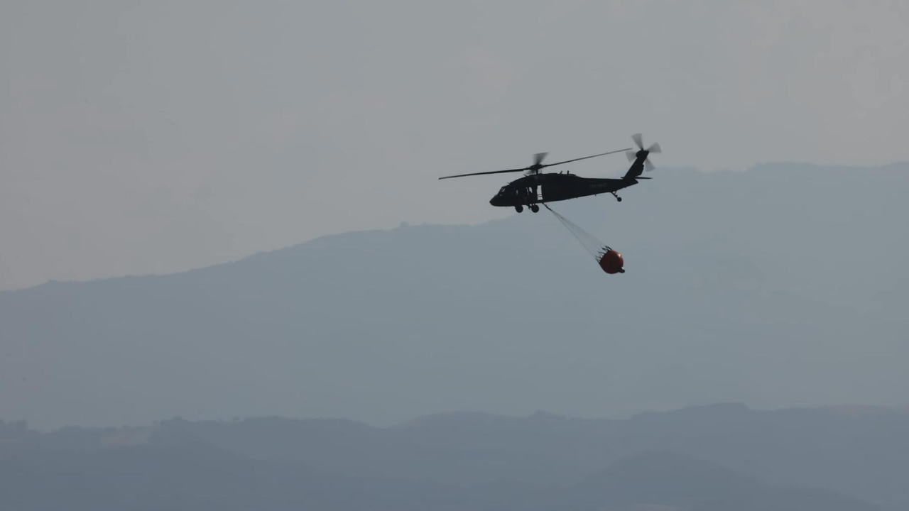 Военнослужещи и летателна техника и днес участват в гасенето на горските пожари