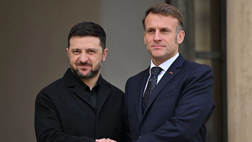 Зеленски се среща с Макрон в началото на решаваща седмица за Украйна