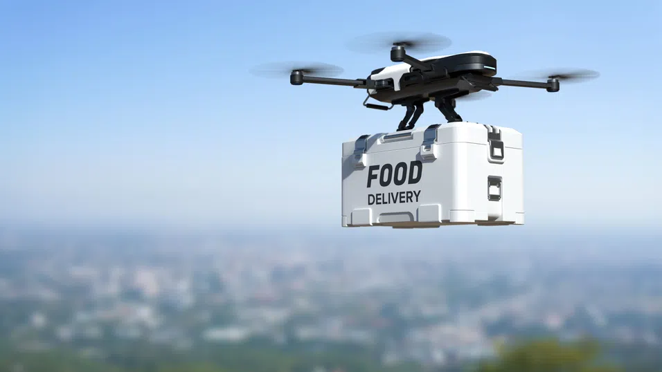 Дронове и бургери – норвежка компания доставя топла храна до труднодостъпни райони