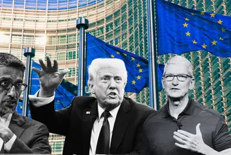 Президентът на САЩ отправи заплахата часове след като Google получи санкция от близо 3,5 милиарда долара от Европейския съюз в голямо антитръстово дело, съсредоточено върху бизнеса с рекламни технологии на търсачката