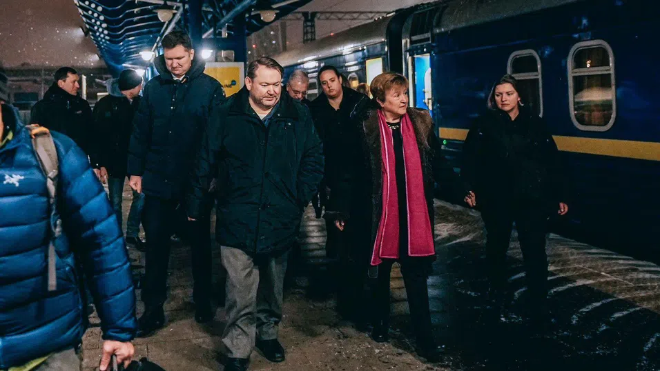 Финансите на Украйна под лупата на МВФ: Кристалина Георгиева е на посещение в Киев