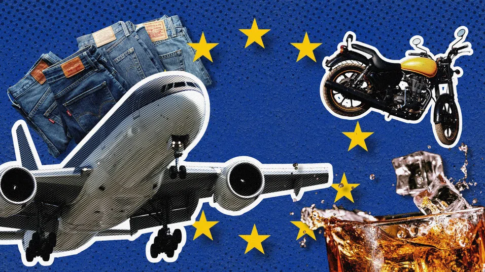 От Boeing до бърбън: Какво „налива“ ЕС в ответните мита за 93 млрд. евро срещу САЩ?