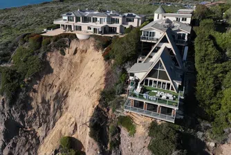 На ръба: Три имения за милиони долари могат да изчезнат заради свлачища